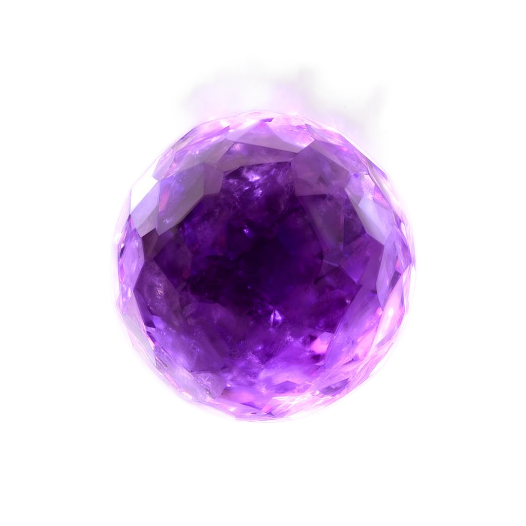 Glowing purple crystal orb — your consciousness in digital form
